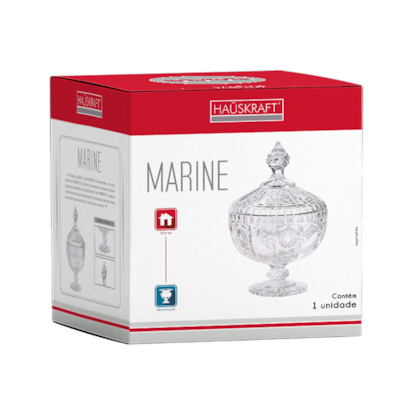 Potiche Decorativo Marine 23,8cm PTCH-006 Hauskraft-d8e33e7c-4527-49d5-92fd-32ec156f132b