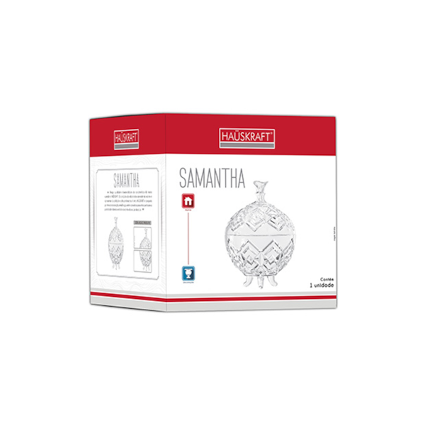 Potiche Decorativo Samantha 800ml PTCH-024 Hauskraft-8b7d45c3-4c64-4683-a74a-4eaa6279fabd