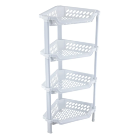 Prateleira Cantoneira para Banheiro Porta Shampoo com 4 Bandejas S05 São Bernardo