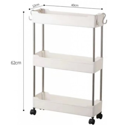 Prateleira Carrinho Organizador Multiuso 3 Andares GH202 Globalmix-ad932572-8751-493f-89a2-abd63efee030