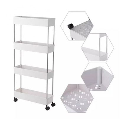 Prateleira Carrinho Organizador Multiuso 4 Andares GH201 Globalmix-002a75b8-3606-44f5-962e-f0718ea5e1ea