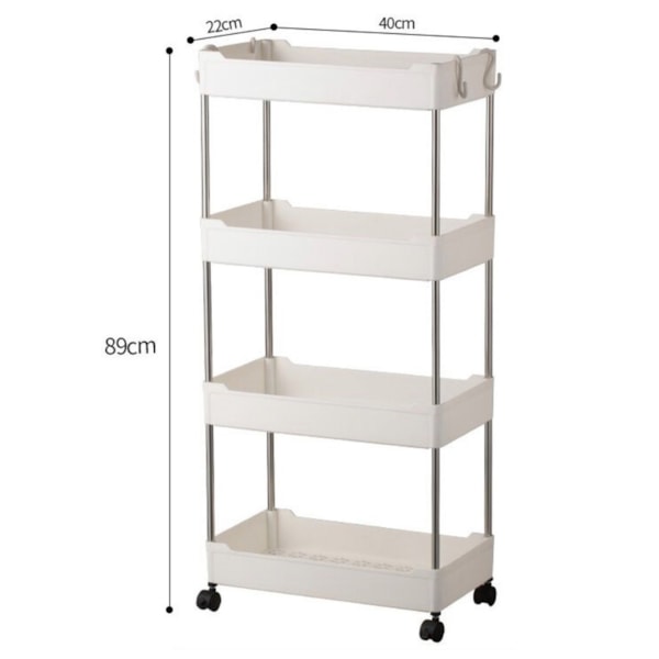 Prateleira Carrinho Organizador Multiuso 4 Andares GH201 Globalmix-8451bdb4-90e6-4d1a-91dc-9da732af6bf1