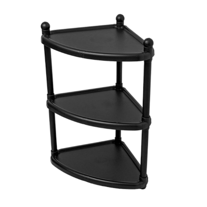 Prateleira de Canto Plástico Preto KIT-H São Bernardo-5999eb89-4171-4bf0-9bc7-f75eb832b4c3