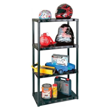 Prateleira Organizadora Modular Shelving Preta PTR08 São Bernardo-c179c933-279c-4397-b7f0-f89d97f544de