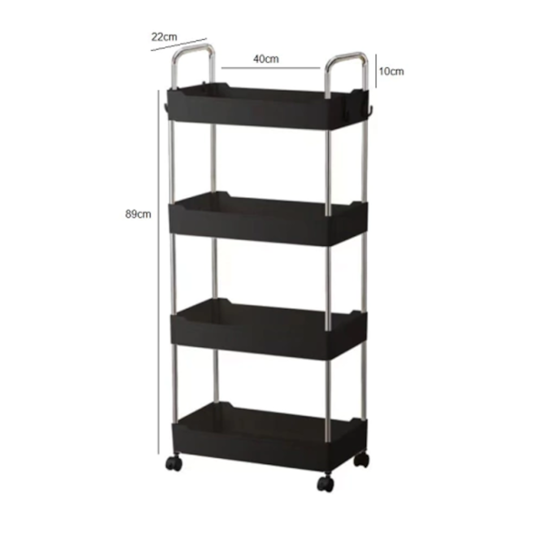 Prateleira Organizadora Multiuso Preto 4 Andares GH203 Globalmix-d4cc26bc-5709-4c13-af95-b14e7b04eec4