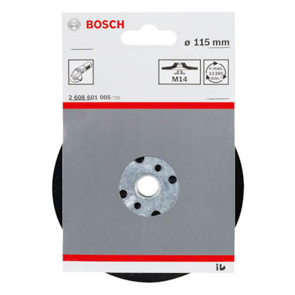 Prato de Borracha p/Disco Fibra M14 115mm 2608601005 Bosch-32603a40-aa28-4137-b003-8b8351c4d19c