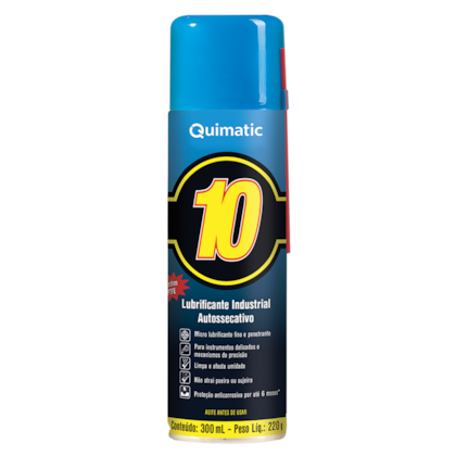 Protetivo Industrial Quimatic10 Não Oleoso Aerossol 300ml Quimatic AA1 -d9d79d0a-284f-4d45-abf0-ce17e25dc5c6