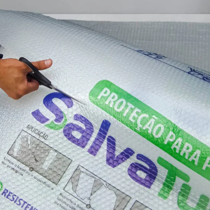 Protetor de Piso Para Pintura SalvaTudo Bolha 11,53m x 1,30m Profissional PRD00388 DPlastic