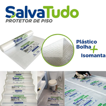 Protetor de Piso Para Pintura SalvaTudo Bolha 19,23m x 1,30m Profissional PRD00389 DPlastic-86c611d2-a0c9-4f5a-b800-13948c6a5fc4