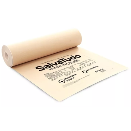 Protetor de Piso Para Pintura SalvaTudo Kraft  12,50m x 1,20m Profissional 009 DPlastic-29172ec6-9239-4e89-ace2-ae9b4bcae070