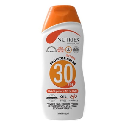 Protetor Solar FPS30 UVA 120ml Nutriex-26c268e1-c358-4303-8640-ccc90d132d8e