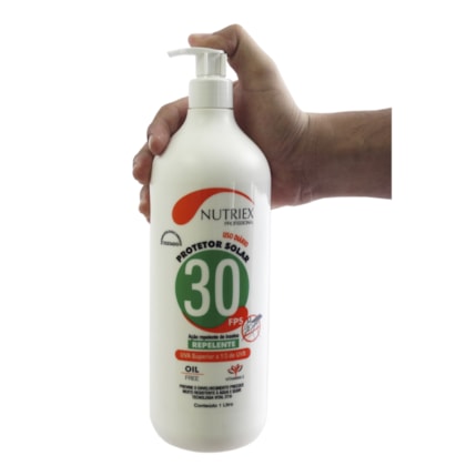 Protetor Solar FPS30 UVA Com Repelente 1L Nutriex-737cca8c-a538-49bb-8108-27bc2272e4fc