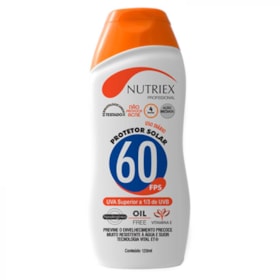 Protetor Solar FPS60 UVA 120ml Nutriex