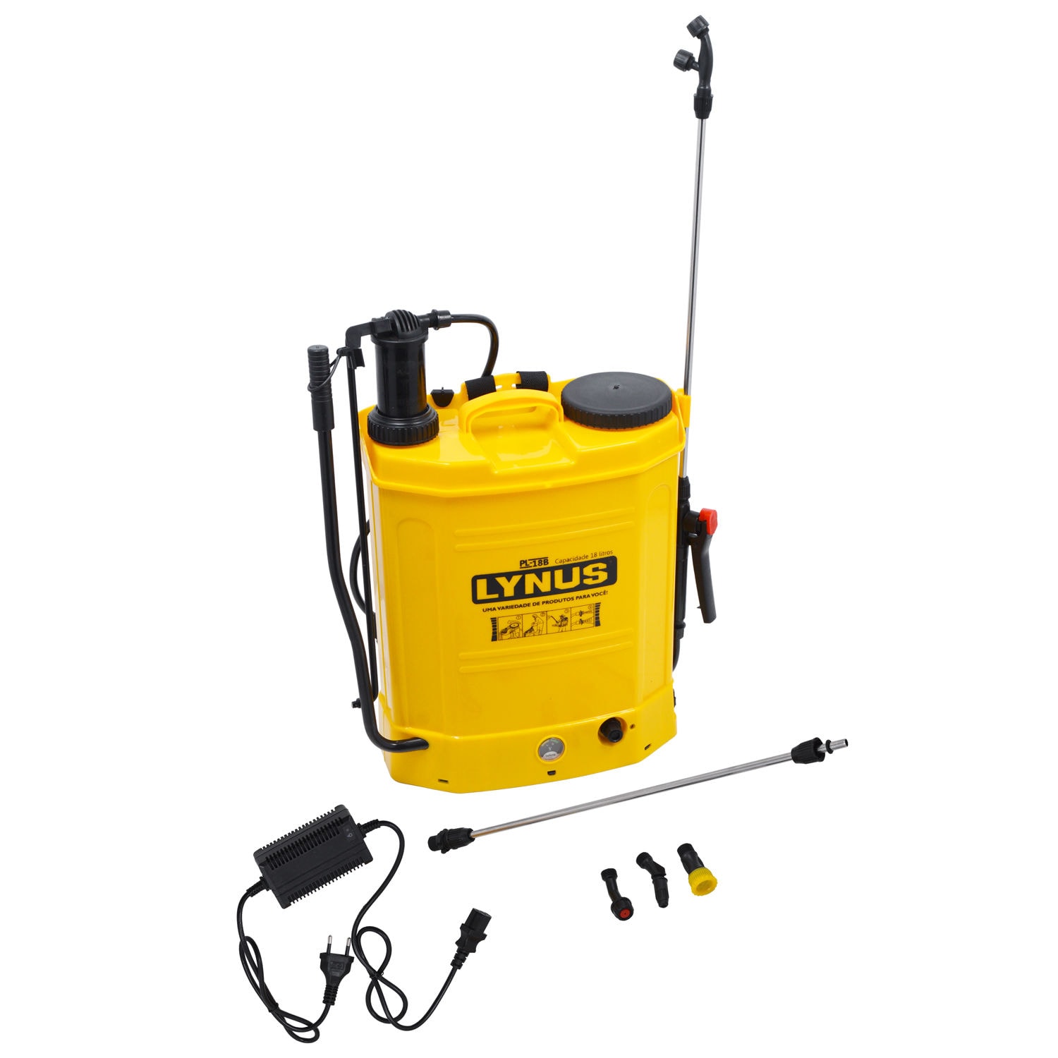 Pulverizador Costal 2x1 Manual/Bateria 18L PL-18B Lynus | Ultra