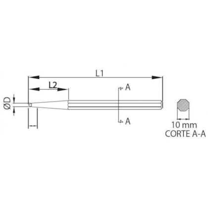 Punção de Centro 120 x 5mm 211102BR Belzer-cabf56a5-9996-4f62-a459-5e343db4bee1