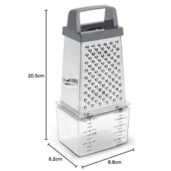 Ralador Inox 4 Lados Coletor 20,5cm 2204/325 Brinox-81de8b5f-fc8f-4383-9376-ce86c67feb69