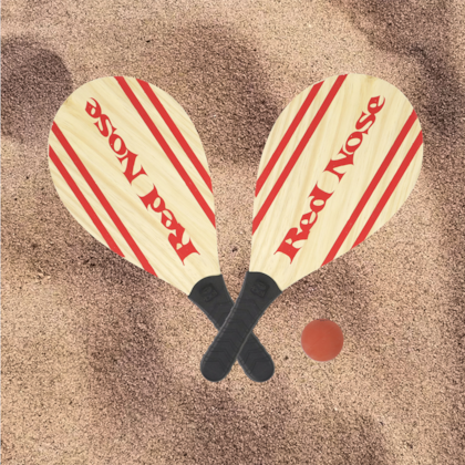 Raquete de Praia Frescobol Red Nose acompanha Bolinha+Sacola 486300 Bel Fix-509cf4d2-750b-4c76-856d-f3b7cb9a1d7e