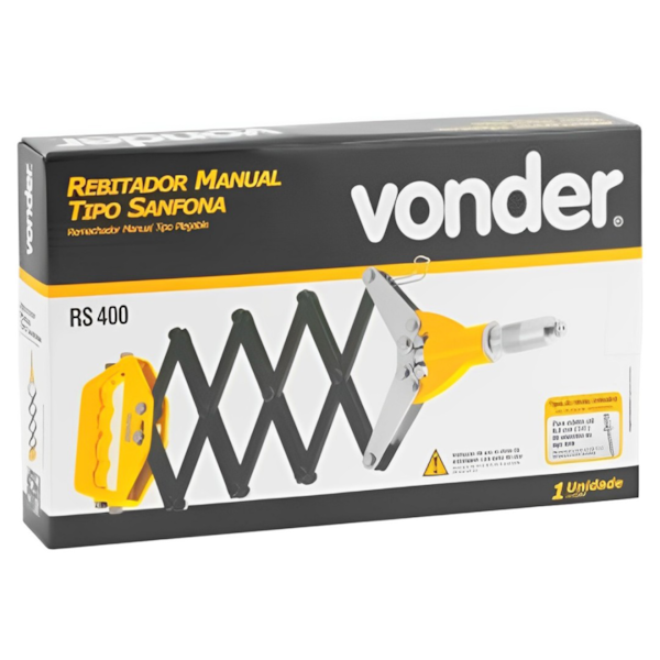 Rebitador Manual Tipo Sanfona Até 6,4 mm em Aço Inox e Alumínio 3581400000 Vonder-78044ff4-151d-42f5-9a22-da2b41afc9d2