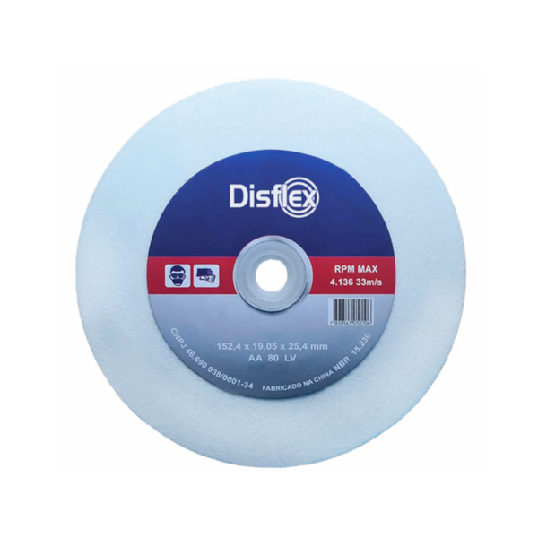 Rebolo De Ferro Para Afiação AA GR80 6 x 3/4 x 1.1/4 18.008 Disflex-8137c53e-55d5-421f-b687-0aa7f4a93905