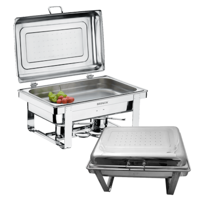 Rechaud Retangular Cuba 1/1 Brinox Savoy 1098/201 BRINOX-ed772732-35e0-44ee-a622-9d094d681e7d