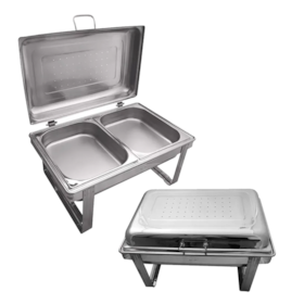 Rechaud Retangular Fogareiro 2 Lugares 1098/202 Brinox
