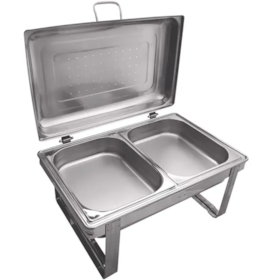 Rechaud Retangular Fogareiro 2 Lugares 1098/202 Brinox
