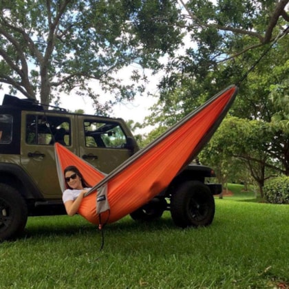 Rede De Descanso Kokun Casal Camping Laranja/Cinza 293020 Nautika-e8a58d38-693e-460b-992b-37bcdeda90ee