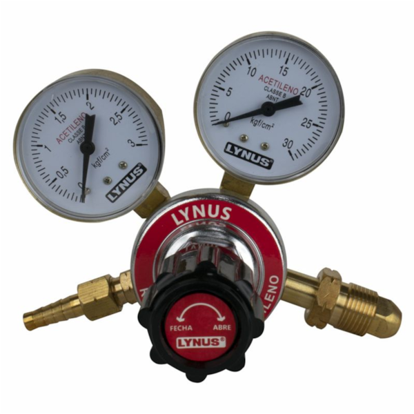 Regulador de Pressão p/ Cilindro de Acetileno 13849.7 Lynus-e25b49ef-674d-4ab0-9ae3-dda42e21d4ec
