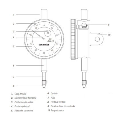 Relógio Comparador 0 a 10 mm 12130 BASIC Digimess-bc0b559c-924e-4a81-88b2-58c5cd53d845