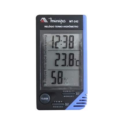 Relógio Termo-Higrômetro Interno MT-242A Minipa