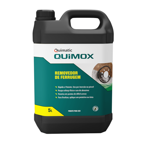 Removedor de Ferrugem Ultrarrápido QUIMOX 20L Quimatic RA4-14910745-5103-4792-a082-076861ee0e90