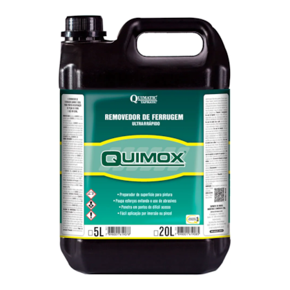 Removedor de Ferrugem Ultrarrápido QUIMOX 20L Quimatic RA4-eeb35734-ec9c-4bb1-92ee-24d0ea83de18