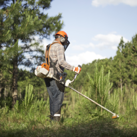 Roçadeira A Gasolina 41,6CC Lâminas de 3 Facas 300mm FS 291 Stihl