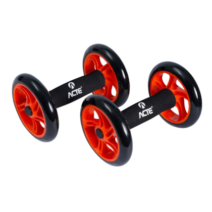 Roda Abdominal Dupla ABS Workout Orange T145 Acte Sports