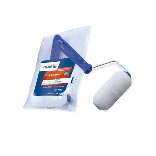 Rolo de Lã Carneiro 9cm  1383 Com Cabo Tigre-987b0131-7652-4367-a51f-7ed780ad0b35