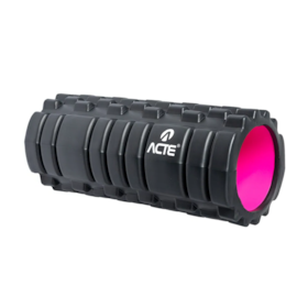Rolo de Massagem de Liberação Miofascial Rigido 33cm Rosa T141-R Acte Sports