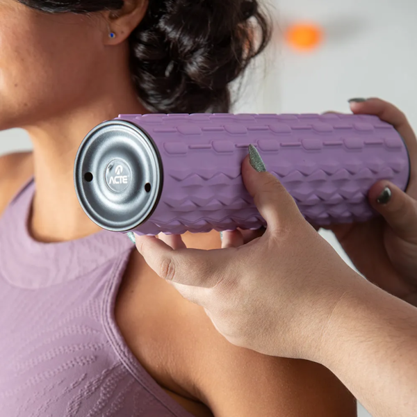 Rolo Massageador de Liberação Miofascial Elétrico Recarregável via Usb-C Roxo R33-R Acte Sports-96692ca4-b5db-492b-b179-d49052f47625