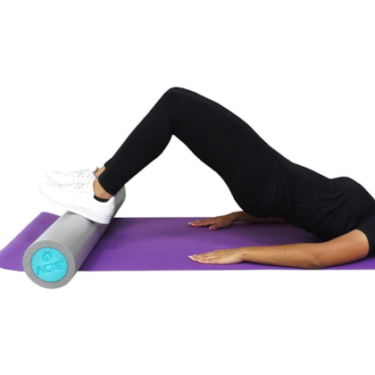 Rolo Para Exercícios de Pilates Foam Roller 90cm x 15cm Cinza/Verde T61-V Acte Sports-0379f6c4-b633-4137-912d-7dd94440799e