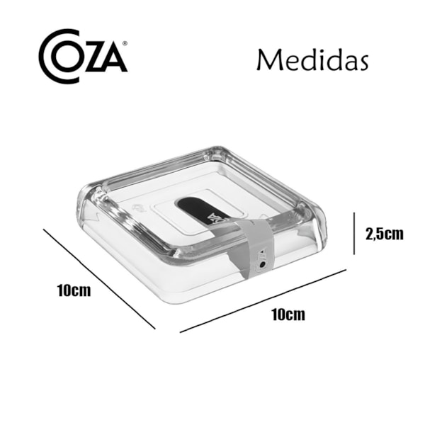 Saboneteira Para Banho Cube Cristal 20875/0009 Coza -1eb5a500-82ce-42df-ac75-dfeeb59832c8