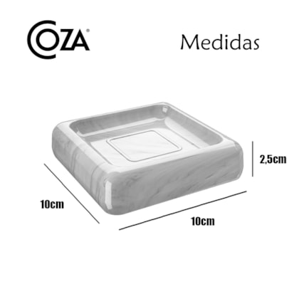 Saboneteira Para Banho Cube Mármore 20875/0480 Coza -cfe57394-0daf-4473-b726-c6ed464bb939