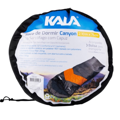  Saco de Dormir Canyon 5ºC a 12ºC 363307 Kala-37b05331-bf37-43b6-941e-503c7960d64b
