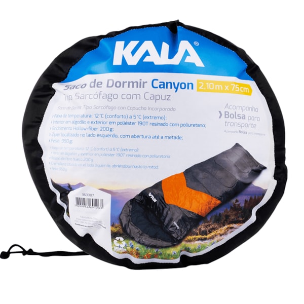 Saco de Dormir Canyon 5ºC a 12ºC 363307 Kala-09ced448-0bca-432f-a35c-27f3b0c2c4c2