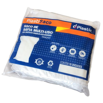 Saco de Ráfia Multiuso PlastiSaco 45cm x 70cm C/10 Unidades PRD00349 DPlastic-fedc3af8-fa67-4f42-9f6b-3f3b554af57c