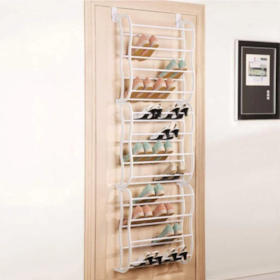 Sapateira Vertical de Parede Shoemaker Closet 1,83m Até 36 Pares Branca GH215 Globalmix