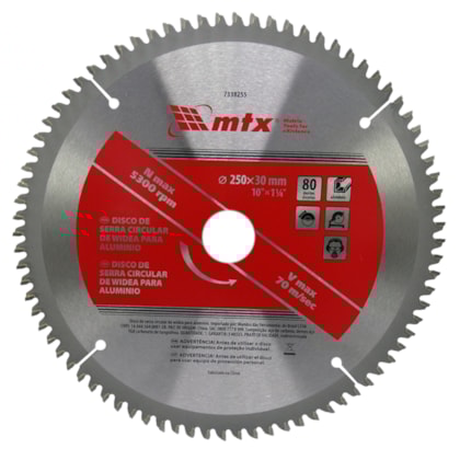 SERRA CIRC DE VIDIA 250X30MM 80D P/ALUMINIO 7338255-ce397777-7fc0-48a7-acc4-f39ed2c38da3