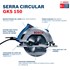 Serra Circular 1.500w GKS 150 184mm Bosch
