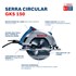 Serra Circular 7.1/4 1500w com Bolsa GKS 150 Bosch
