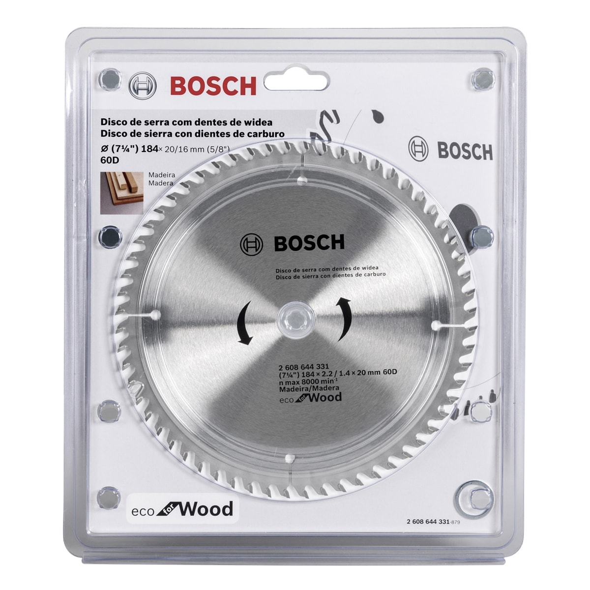 Serra Circular de widia 7.1/4 x 60 -184MM Dentes Bosch | Ultra