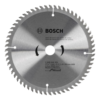 Serra Circular de widia 7.1/4 x 60 -184MM Dentes Bosch-9c794749-e0fd-4966-8968-cd5197dc8403