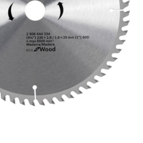 Serra Circular de widia 9.1/4x60 - 235MM Dentes Bosch